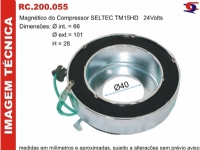 MAGNETICO COMPRESSOR SELTEC TM15 / TM16 - 24V - 200055