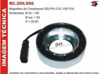 MAGNETICO DO COMPRESSOR DELPHI CVC VOLKSWAGEN FOX - 200056