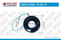 MAGNETICO COMPRESSOR SANDEN 7H15 VOLVO 2008 POLIA 180MM  24V - 200173