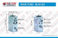 VALVULA DE EXPANSÃO NOVO FIAT UNO 2010> PALIO 2012> CRONOS ARGO JEEP RENEGADE / MAQUINA TRATOR CASE PARTRIOT 250 A 350 / - 400823