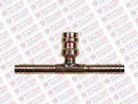EMENDA ACO 6MM COM VALVULA DE SERVICO R134A  SEM CLIP - 450071