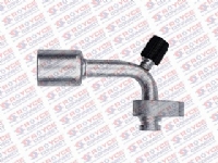 CONEXÃO 90º BLOCK FITING ALUMINIO C/ENGATE R134A COMPRESSOR 10MM - 450312