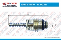 NUCLEO DE VALVULA SCHRADER LARGE-BORE COM ROSCA M8 FIESTA / KA / MONDEO / RANGER / DAKOTA DIESEL - 470022