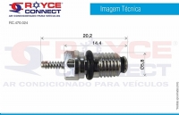 NUCLEO VALVULA SCHRADER R134A PCT COM 10 PECAS - 470024