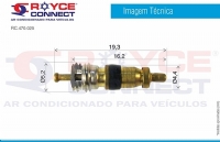 NUCLEO VALVULA SCHRADER R12/R134A  PCT COM 10 PECAS - 470025