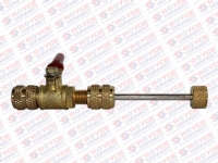 SACADOR E INSTALADOR IMPORTADO COM HASTE LONGA DE VALVULA SCHRADER R134A STAND-BORE COM ROSCA 1 / 4 S / VAZAR O GAS - 500033