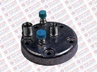 TAMPA TRASEIRA DO COMPRESSOR 5H14 COM SAÍDA SUCÇÃO/DESCARGA TRASEIRA COM ENGATE ALTA/BAIXA ALTURA 26MM - 501034