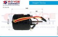 MOTOR DA CX EVAPORADORA UNIVERERSAL 1 EIXO 12V COM 3 VELOCIDADES - 530006