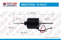 MOTOR DA CAIXA EVAPORADORA UNIVERSAL RC.740.059 / 056 / 017 / 013 24 VOLTS - 530037