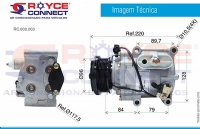 COMPRESSOR FORD FOCUS 1.8 / 2.0 MOTOR ZETEC POLIA 6PK 95MM TODOS R134A - 600003