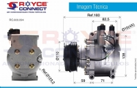 COMPRESSOR TRSA09 HONDA FIT 2004>2007 POLIA 5PK - 600094