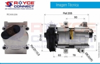 COMPRESSOR FORD FIC FS10 / FX15 RANGER / FIESTA / KA / ESCORT / MONDEO POLIA 6PK 144MM R134A - 600236