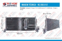 Condensador Chevrolet Corsa >99 Tigra c / Filtro Fluxo Paralelo OEM-93250611 - 650612