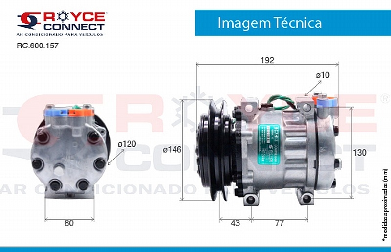 H Compressor 7h15 8217 Cnh OEM 87300121 87709773